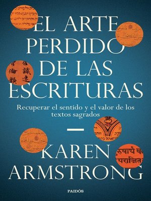 cover image of El arte perdido de las Escrituras